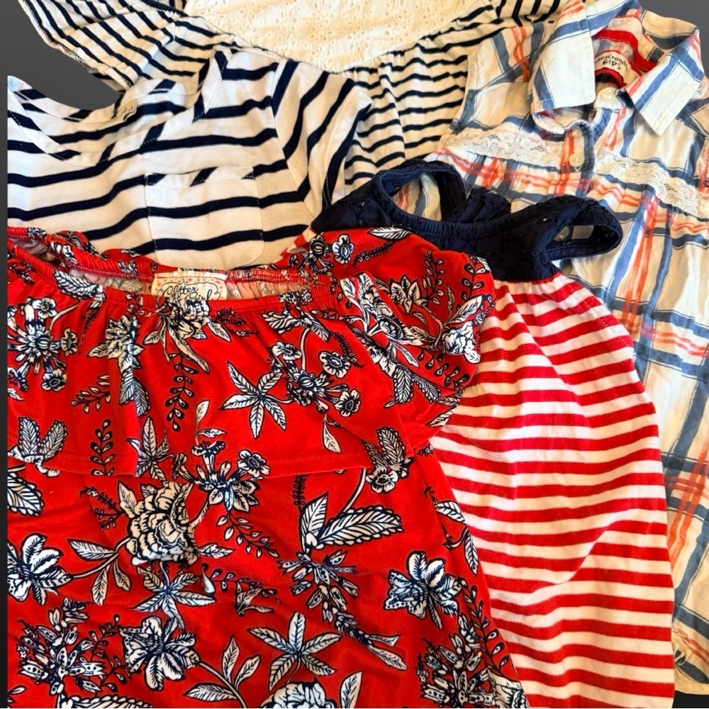 Bundle of Tops - Size 7/ 8 Red, White & Blue Tops 🇺🇸 - Picture 13 of 15